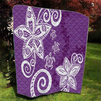 Polynesia Quilt Purple Tribal Turtle Floral Pattern LT05 - Polynesian Pride