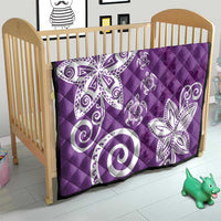 Polynesia Quilt Purple Tribal Turtle Floral Pattern LT05 - Polynesian Pride