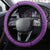 Polynesia Steering Wheel Cover Purple Tribal Turtle Floral Pattern