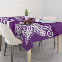 Polynesia Tablecloth Purple Tribal Turtle Floral Pattern LT05 - Polynesian Pride