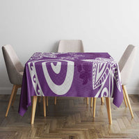 Polynesia Tablecloth Purple Tribal Turtle Floral Pattern LT05 - Polynesian Pride