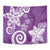 Polynesia Tapestry Purple Tribal Turtle Floral Pattern