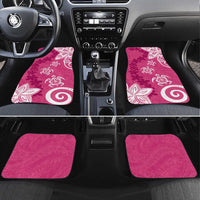 Polynesia Car Mats Pink Tribal Turtle Floral Pattern LT05 Set 4pcs Pink - Polynesian Pride
