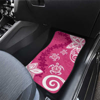 Polynesia Car Mats Pink Tribal Turtle Floral Pattern LT05 - Polynesian Pride