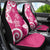 Polynesia Car Seat Cover Pink Tribal Turtle Floral Pattern