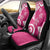 Polynesia Car Seat Cover Pink Tribal Turtle Floral Pattern