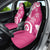 Polynesia Car Seat Cover Pink Tribal Turtle Floral Pattern