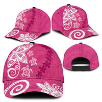 Polynesia Classic Cap Pink Tribal Turtle Floral Pattern - Polynesian Pride