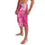 Polynesia Lavalava Pink Tribal Turtle Floral Pattern