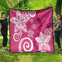 Polynesia Quilt Pink Tribal Turtle Floral Pattern LT05 - Polynesian Pride