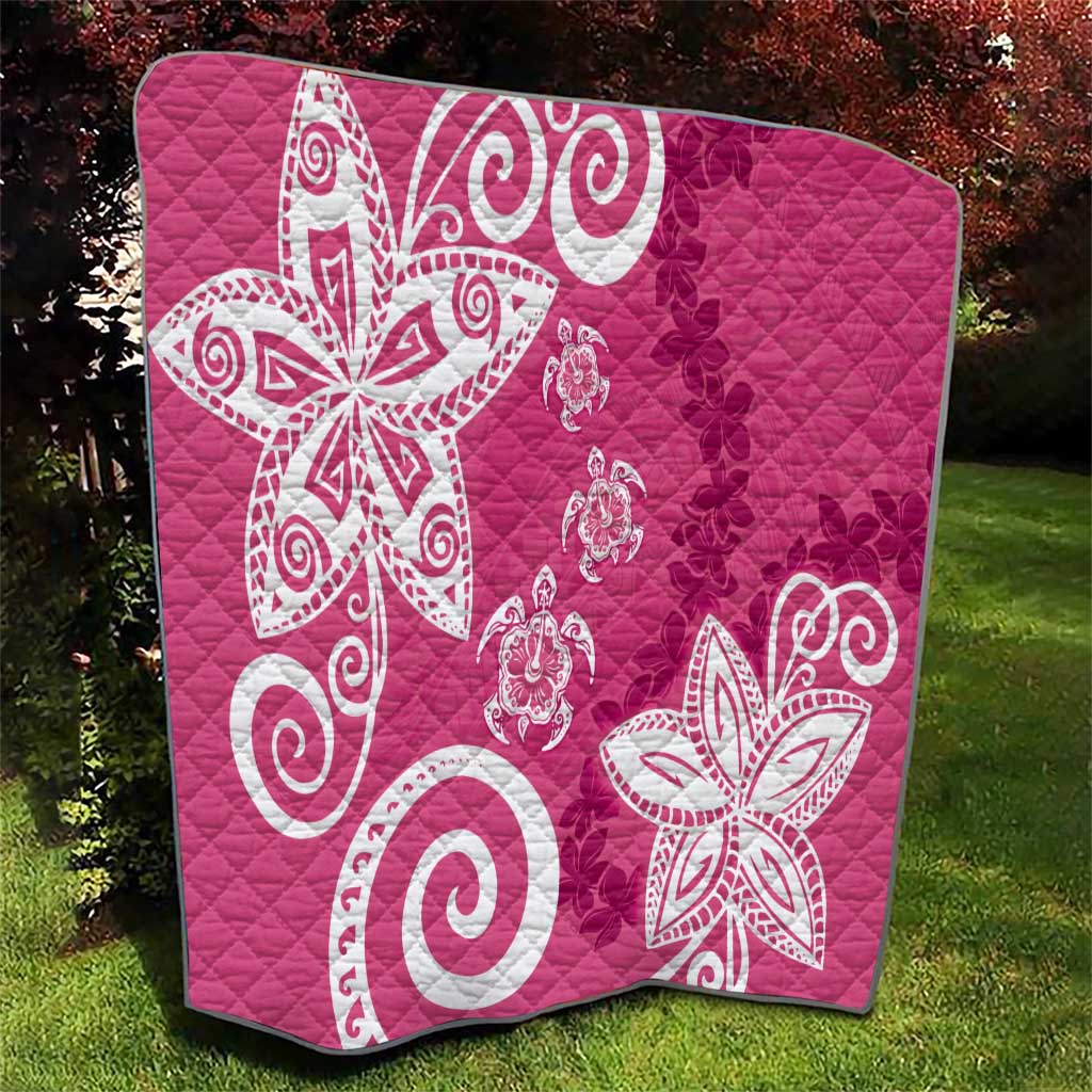 Polynesia Quilt Pink Tribal Turtle Floral Pattern LT05 - Polynesian Pride