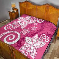 Polynesia Quilt Pink Tribal Turtle Floral Pattern LT05 - Polynesian Pride
