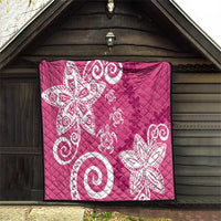 Polynesia Quilt Pink Tribal Turtle Floral Pattern LT05 - Polynesian Pride