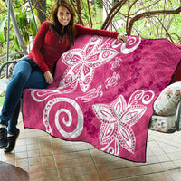 Polynesia Quilt Pink Tribal Turtle Floral Pattern LT05 - Polynesian Pride