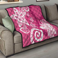 Polynesia Quilt Pink Tribal Turtle Floral Pattern LT05 - Polynesian Pride