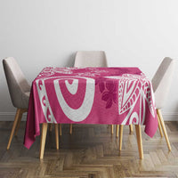 Polynesia Tablecloth Pink Tribal Turtle Floral Pattern LT05 - Polynesian Pride