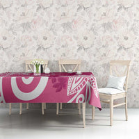 Polynesia Tablecloth Pink Tribal Turtle Floral Pattern LT05 - Polynesian Pride