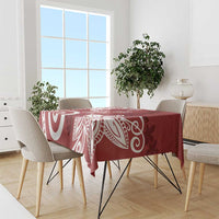 Polynesia Tablecloth Red Tribal Turtle Floral Pattern LT05 - Polynesian Pride