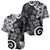 Polynesia Baseball Jersey Black Tribal Turtle Floral Pattern