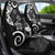 Polynesia Car Seat Cover Black Tribal Turtle Floral Pattern