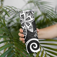 Polynesia Skinny Tumbler Black Tribal Turtle Floral Pattern LT05 - Polynesian Pride
