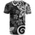 Polynesia T Shirt Black Tribal Turtle Floral Pattern