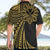 Hawaii And Philippines Hawaiian Shirt Kanaka Maoli With Tribal Sun Together Gold