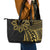 Hawaii And Philippines Leather Tote Bag Kanaka Maoli With Tribal Sun Together Gold