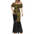 Hawaii And Philippines Mermaid Dress Kanaka Maoli With Tribal Sun Together Gold