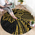 Hawaii And Philippines Round Carpet Kanaka Maoli With Tribal Sun Together Gold