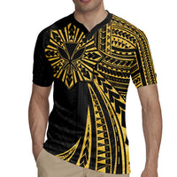 Hawaii And Philippines Rugby Jersey Kanaka Maoli With Tribal Sun Together Gold LT05 - Polynesian Pride