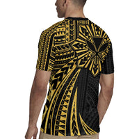 Hawaii And Philippines Rugby Jersey Kanaka Maoli With Tribal Sun Together Gold LT05 - Polynesian Pride