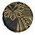 Hawaii And Philippines Spare Tire Cover Kanaka Maoli With Tribal Sun Together Gold