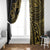 Hawaii And Philippines Window Curtain Kanaka Maoli With Tribal Sun Together Gold