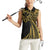 Hawaii And Philippines Women Sleeveless Polo Shirt Kanaka Maoli With Tribal Sun Together Gold