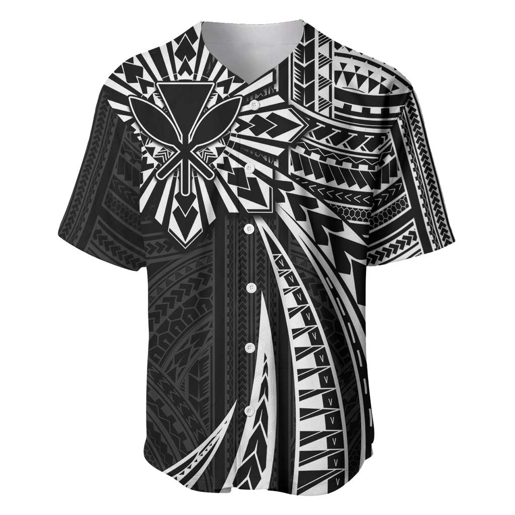 Hawaii And Philippines Baseball Jersey Kanaka Maoli With Tribal Sun Together Black