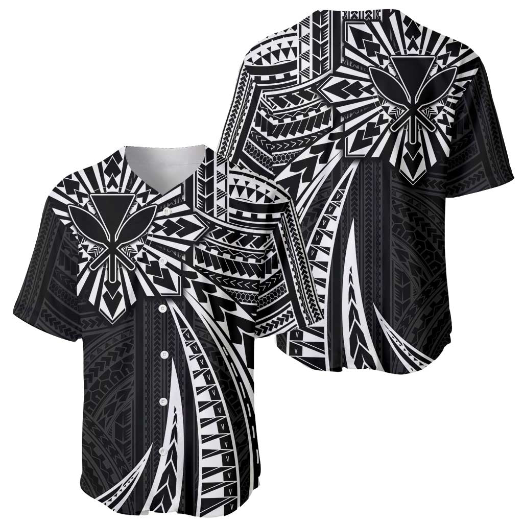 Hawaii And Philippines Baseball Jersey Kanaka Maoli With Tribal Sun Together Black