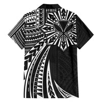 Hawaii And Philippines Family Matching Puletasi and Hawaiian Shirt Kanaka Maoli With Tribal Sun Together Black LT05 - Polynesian Pride