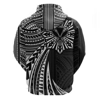 Hawaii And Philippines Hoodie Kanaka Maoli With Tribal Sun Together Black