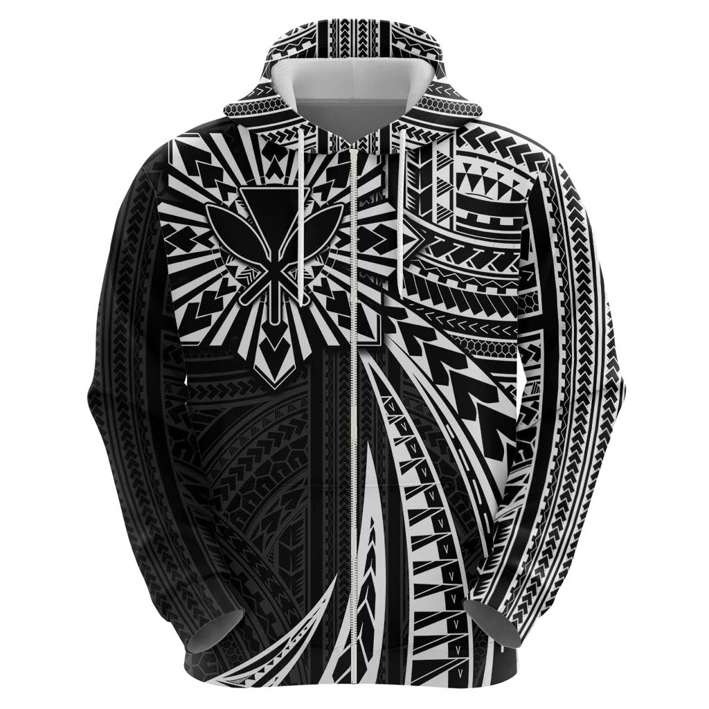 Hawaii And Philippines Hoodie Kanaka Maoli With Tribal Sun Together Black