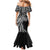 Hawaii And Philippines Mermaid Dress Kanaka Maoli With Tribal Sun Together Black