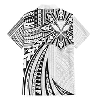 Hawaii And Philippines Family Matching Mermaid Dress and Hawaiian Shirt Kanaka Maoli With Tribal Sun Together White