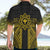 Hawaii And Philippines Together Hawaiian Shirt Polynesian Pattern With Filipino Barong Gold