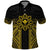 Hawaii And Philippines Together Polo Shirt Polynesian Pattern With Filipino Barong Gold