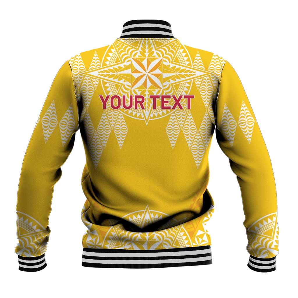 Personalised Anastasis College Baseball Jacket Tonga Ngatu Pattern LT05 - Polynesian Pride