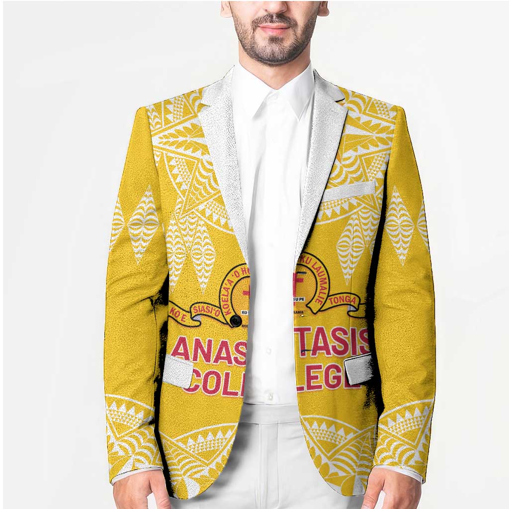 Personalised Anastasis College Blazer Tonga Ngatu Pattern LT05 - Polynesian Pride