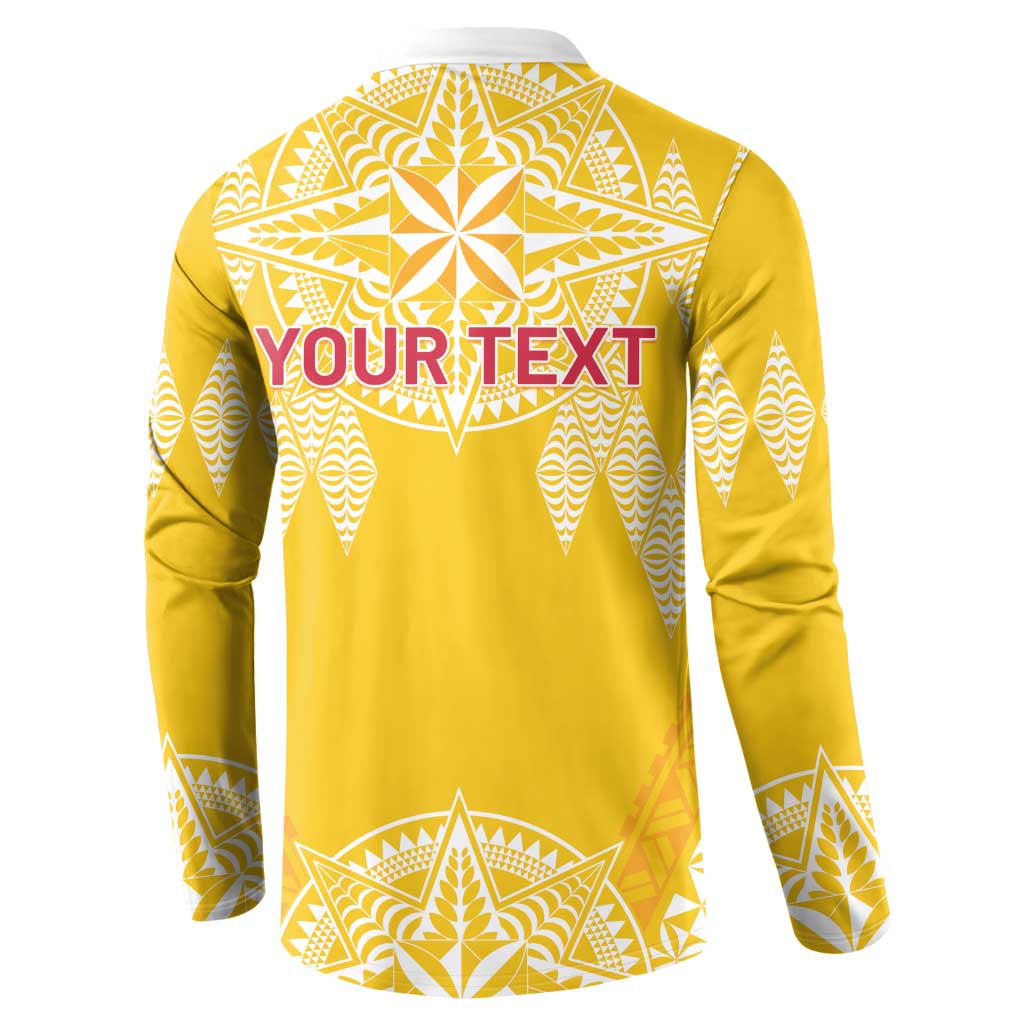 Personalised Anastasis College Button Sweatshirt Tonga Ngatu Pattern LT05 - Polynesian Pride