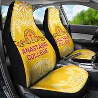 Anastasis College Car Seat Cover Tonga Ngatu Pattern LT05 - Polynesian Pride