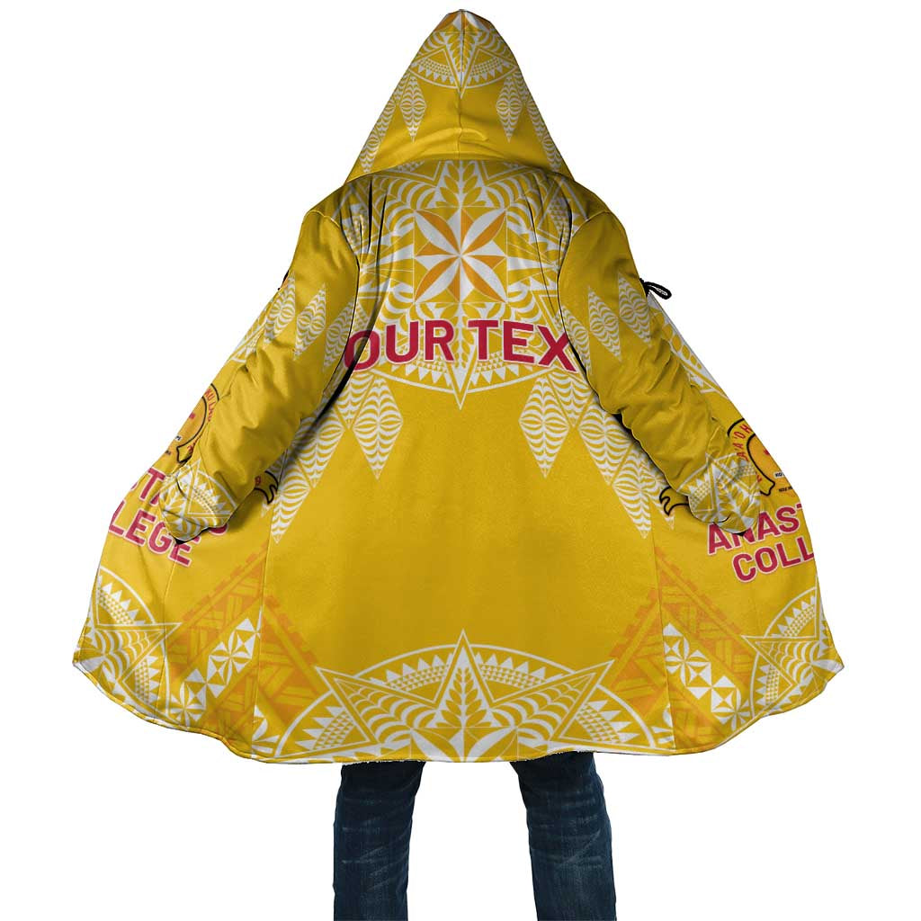 Personalised Anastasis College Cloak Tonga Ngatu Pattern - Polynesian Pride