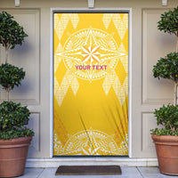Personalised Anastasis College Door Cover Tonga Ngatu Pattern - Polynesian Pride